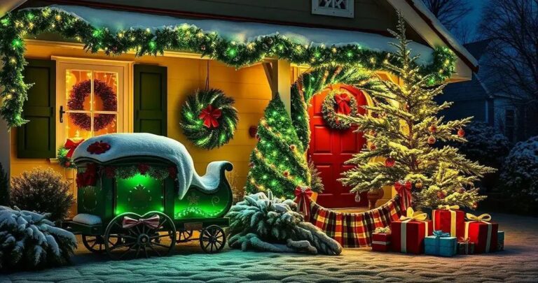 decoração de natal externa