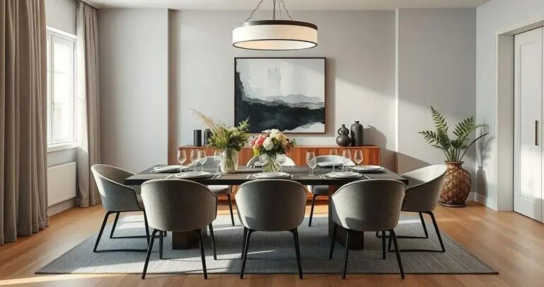 Decoração de sala de jantar moderna: tendências e dicas