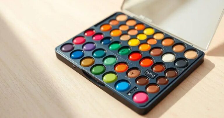 Paleta de corretivos coloridos