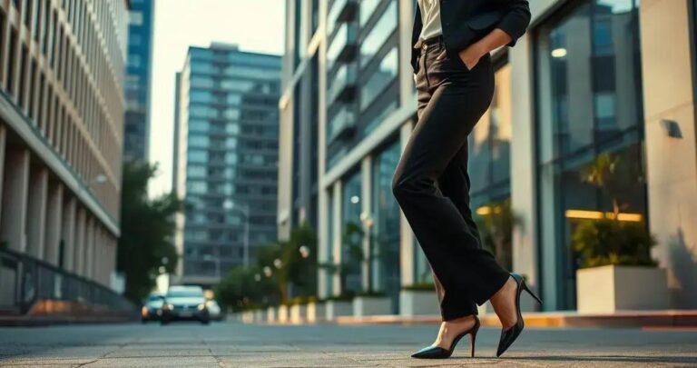 Calça de alfaiataria (corte reto)